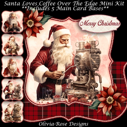 Santa Loves Coffee Over The Edge Mini Kit  