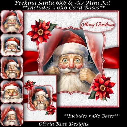 Peeking Santa Mini Kit  