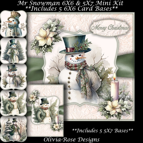 Mr Snowman Mini Kit  