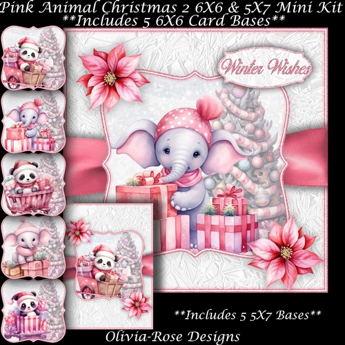Pink Animal Christmas 2 