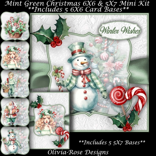 Mint Green Christmas Mini Kit   