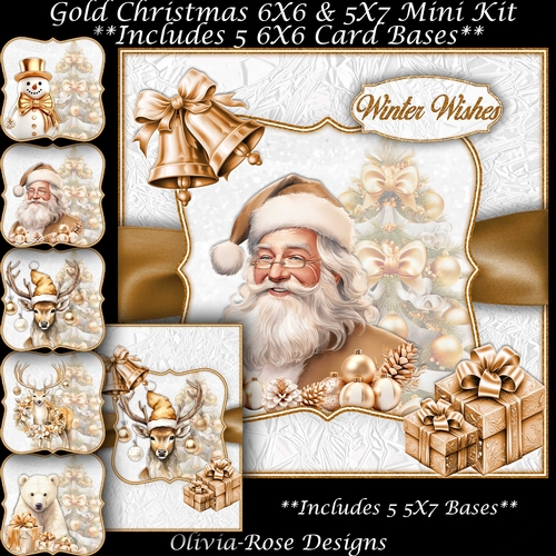 Gold Christmas Mini Kit   