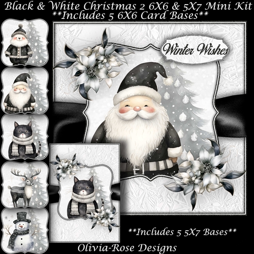 Black & White Christmas 2 Mini Kit  