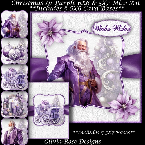 Christmas In Purple Mini Kit 