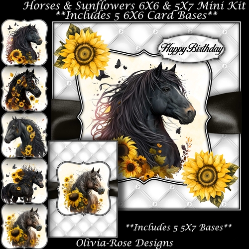 Horses & Sunflowers Mini Kit 