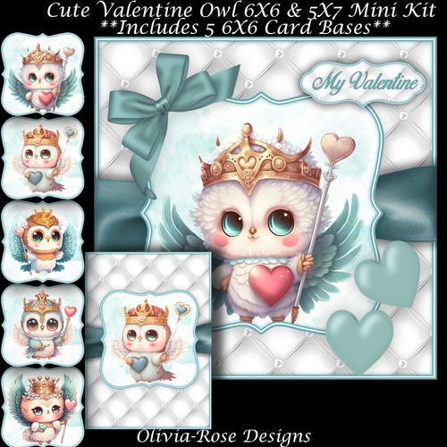 Cute Valentine Owl Mini Kit  