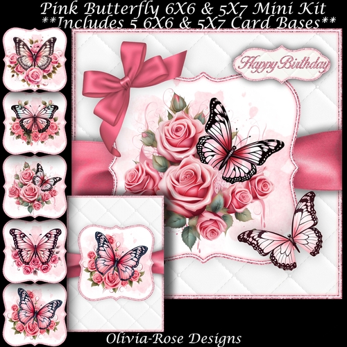 Pink Butterfly  Mini Kit 