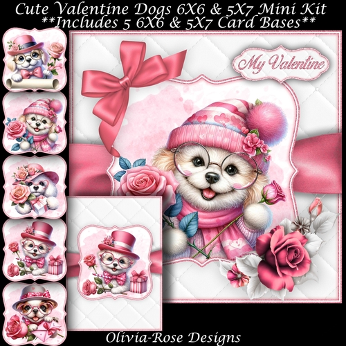 Cute Valentine Dogs Mini Kit   