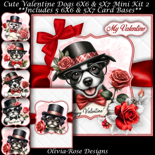 Cute Valentine Dogs Mini Kit 2   