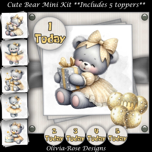Cute Bear Mini Kit    7X7