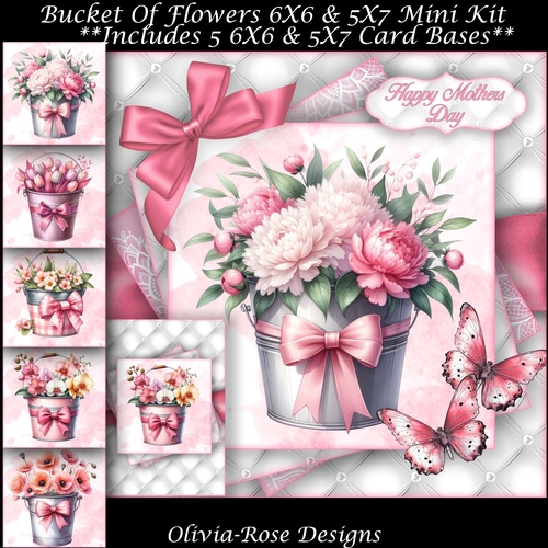 Bucket Of Flowers Mini Kit  