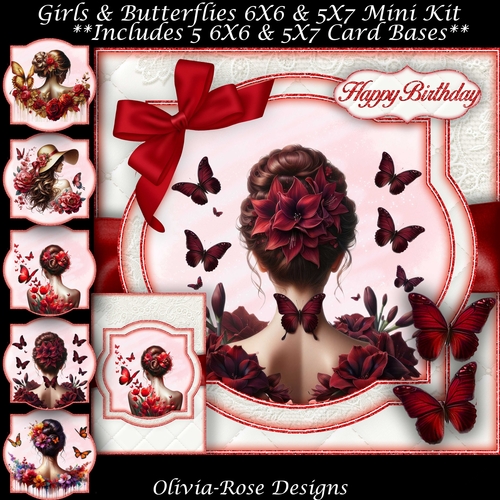 Girls & Butterflies Mini Kit 