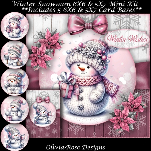 Winter Snowman Mini Kit    