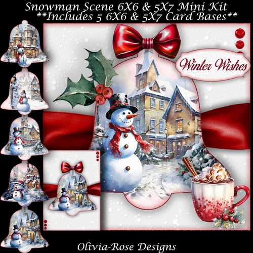 Snowman Scene Mini Kit 