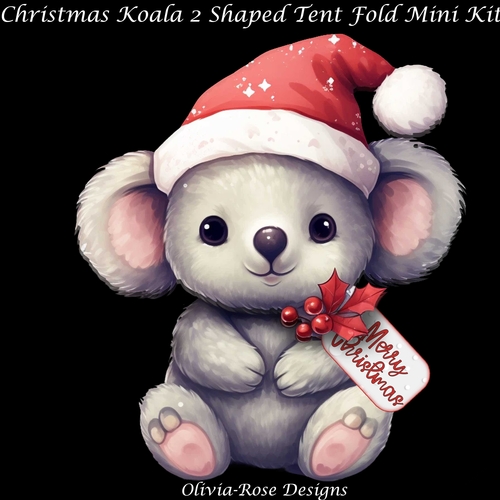 Christmas Koala 2 Shaped Tent Fold Mini Kit