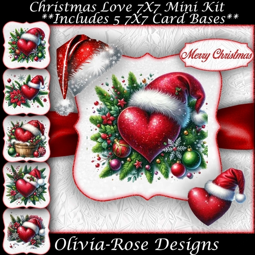 Christmas Love Mini Kit 7x7