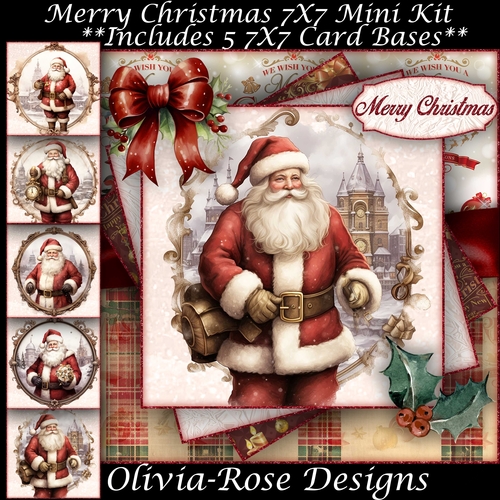 Merry Christmas Mini Kit 7X7