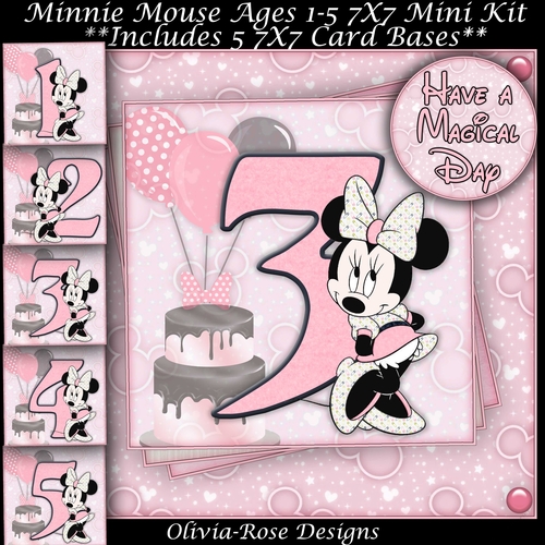 Minnie Mouse Ages 1-5 7X7 Mini Kit