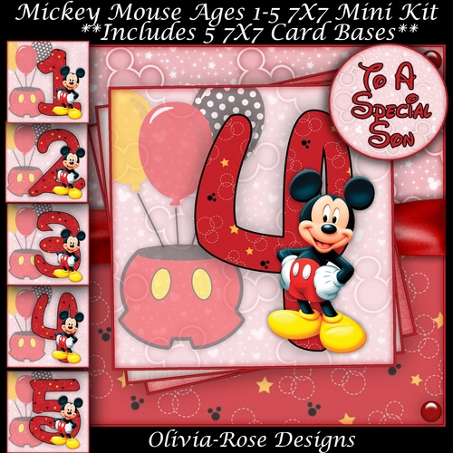 Mickey Mouse Ages1-5 7X7 Mini Kit