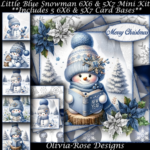 Little Blue Snowman Mini Kit