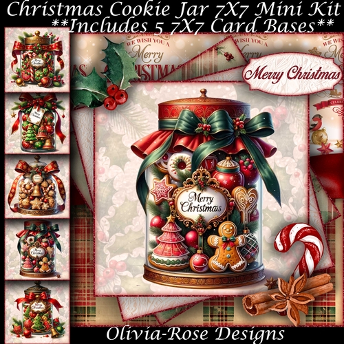 Christmas Cookie Jar Mini Kit 7X7
