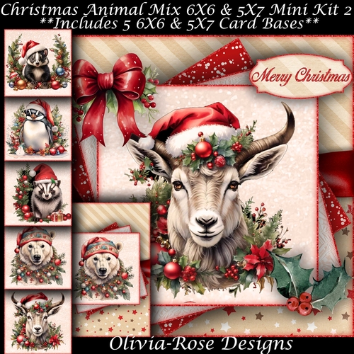 Christmas Animal Mix 2 Mini Kit