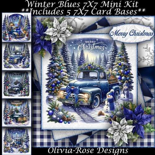 Winter Blues Mini Kit 7X7