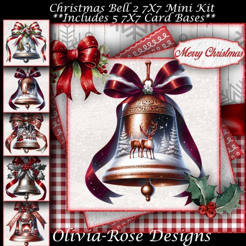 Christmas Bell Mini Kit 2 7x7