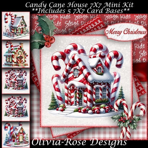 Candy Cane House Mini Kit 7X7