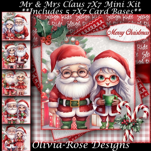 Mr & Mrs Claus Mini Kit 7X7