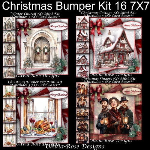 Christmas Bumper Kit 16 7X7