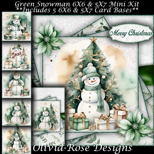 Green Snowman Mini Kit