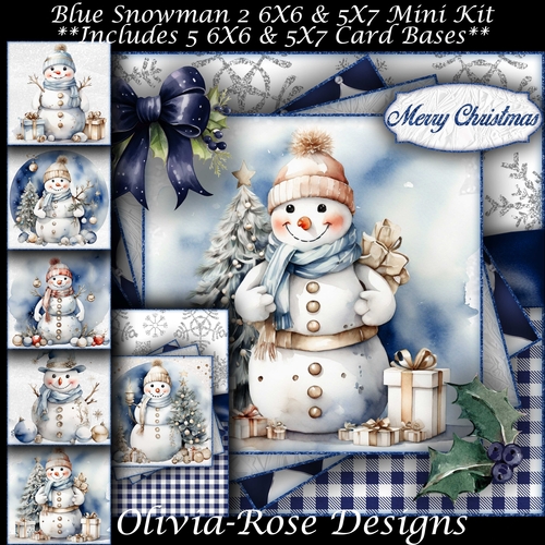 Blue Snowman 2 Mini Kit 