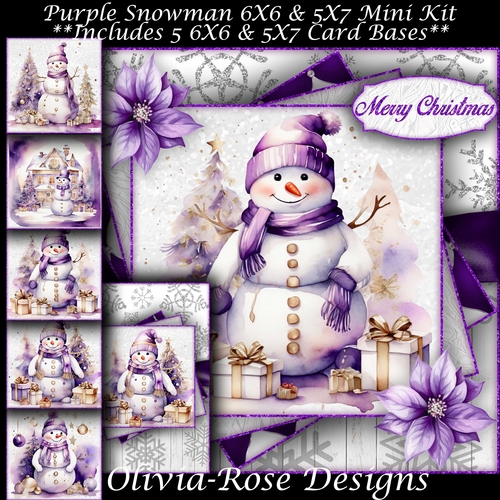 Purple Snowman Mini Kit 