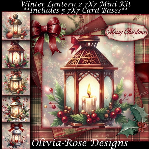 Winter Lantern 2 7X7