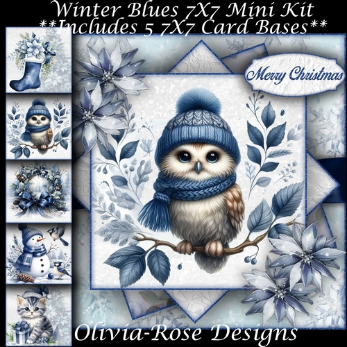 Winter Blues Mini Kit 7X7