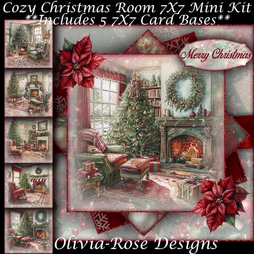 Cozy Christmas Room Mini Kit 7X7