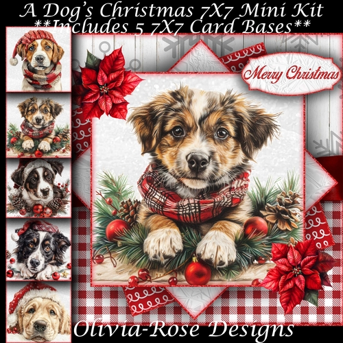 A Dogs Christmas Mini Kit 7X7