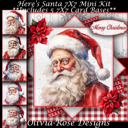 Heres Santa Mini Kit 7X7