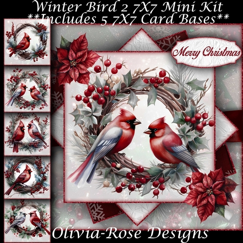 Winter Bird Mini Kit 7x7
