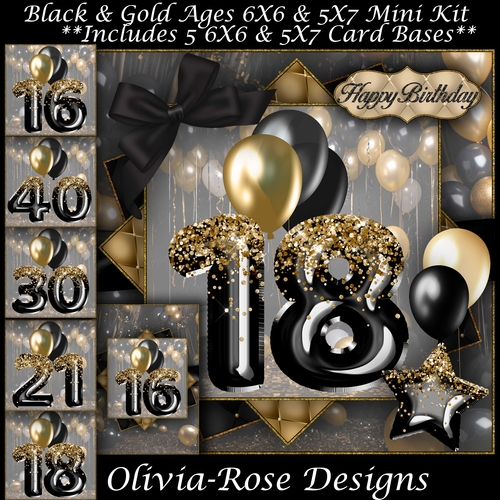 Black & Gold Ages 16-40 Mini Kit 
