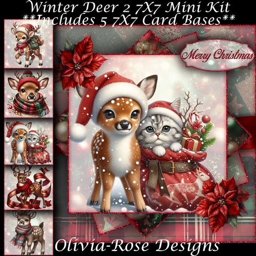 Winter Deer 2 Mini Kit 7X7
