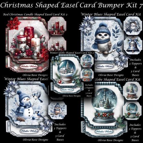 Christmas Shaped Easel Card Bumper Kit 7