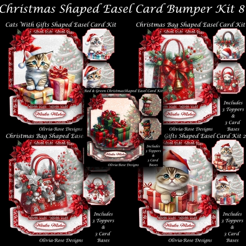 Christmas Shaped Easel Card Bumper Kit 8