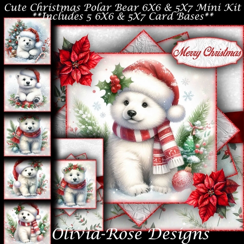 Cute Christmas Polar Bear Mini Kit