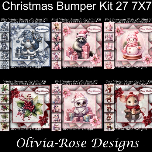 Christmas Bumper Kit 27 7X7