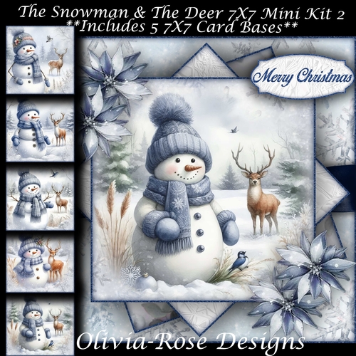 The Snowman & The Deer 2 7X7