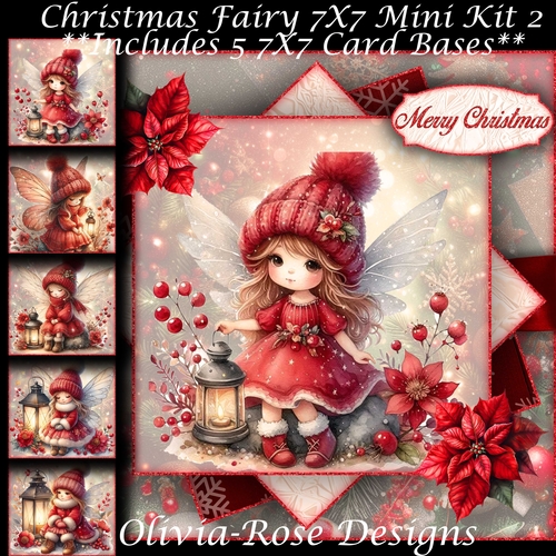 Christmas Fairy Mini Kit 2 7X7