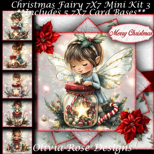 Christmas Fairy Mini Kit 3 7X7
