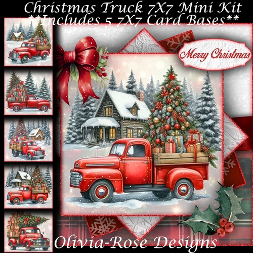 Christmas Truck Mini Kit 7X7